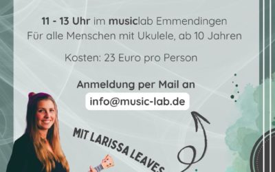 Intuitive Ukulele – Workshop am 28. September mit Larissa Leaves